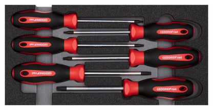 GEDORE red R22150015 - Jeu de tournevis TX, en module CT 2/6, 6 pièces