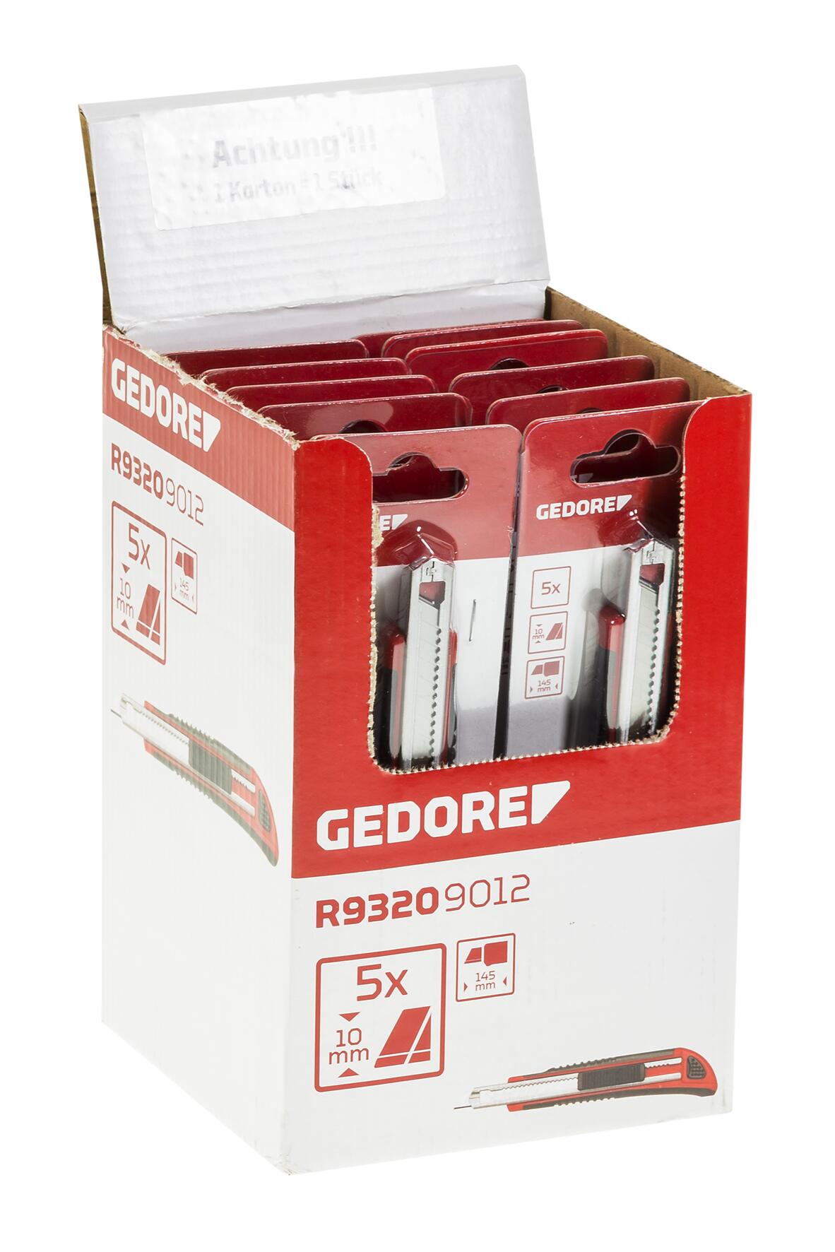 GEDORE red R93209012 - Présentoir de point de vente avec 10 cutters de 9 mm