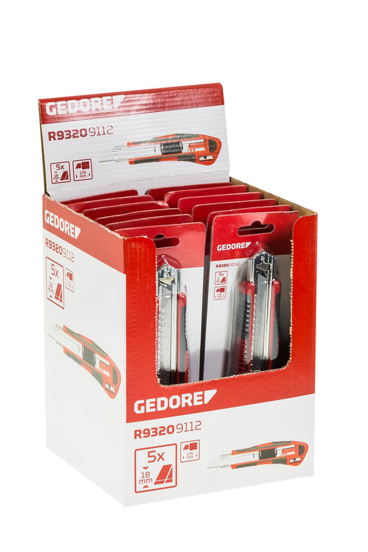 GEDORE red R93209112 - Présentoir de point de vente avec 12 cutters de 18 mm