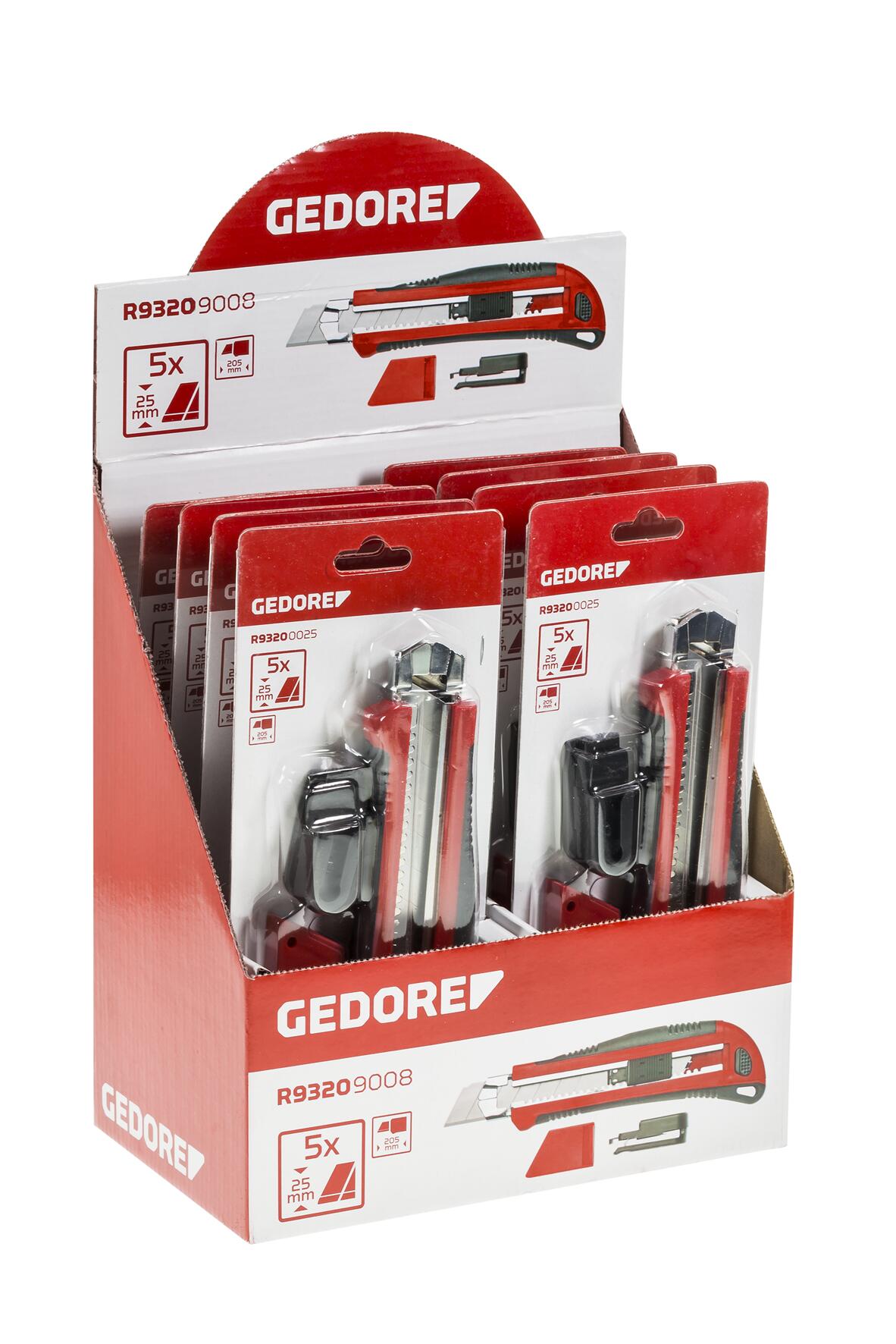 GEDORE red R93209008 - Présentoir de point de vente avec 8 cutters de 25 mm
