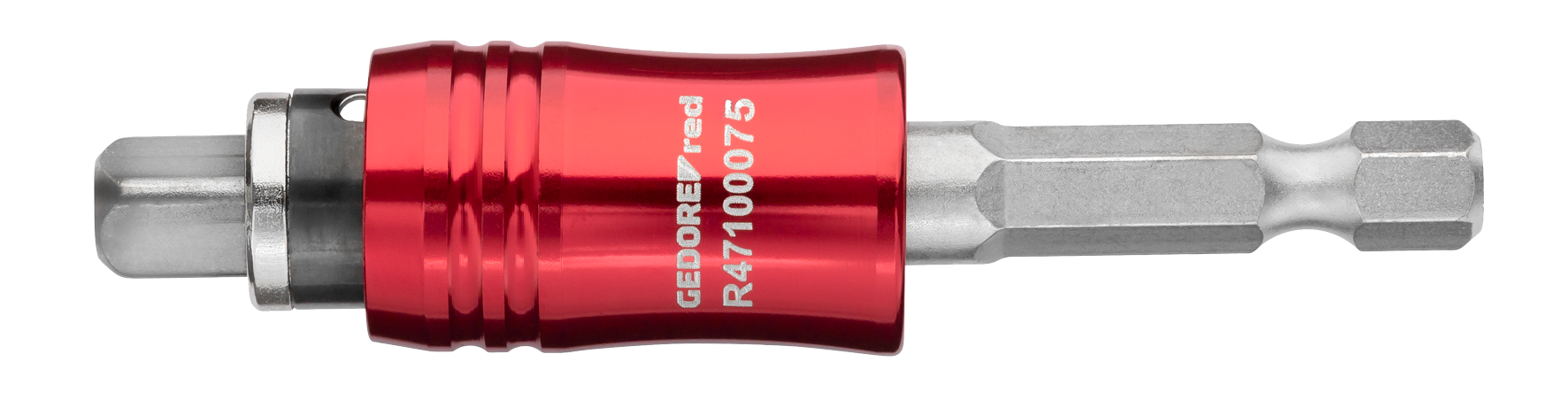 Detalle del portapuntas de cambio rápido GEDORE red 1/4"