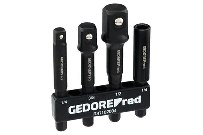 GEDORE red R47102004 - Jeu de 4 adaptateurs pour perceuses et visseuses