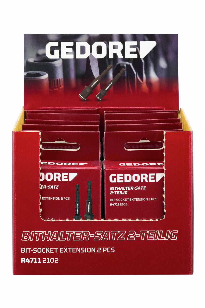 GEDORE red R47119110 - Présentoir pour point de vente avec 10 jeux de 2 rallonges de 75 mm pour clés à douille.