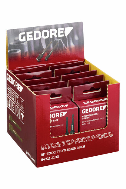 GEDORE red R47119110 - Présentoir pour point de vente avec 10 jeux de 2 rallonges de 75 mm pour clés à douille.