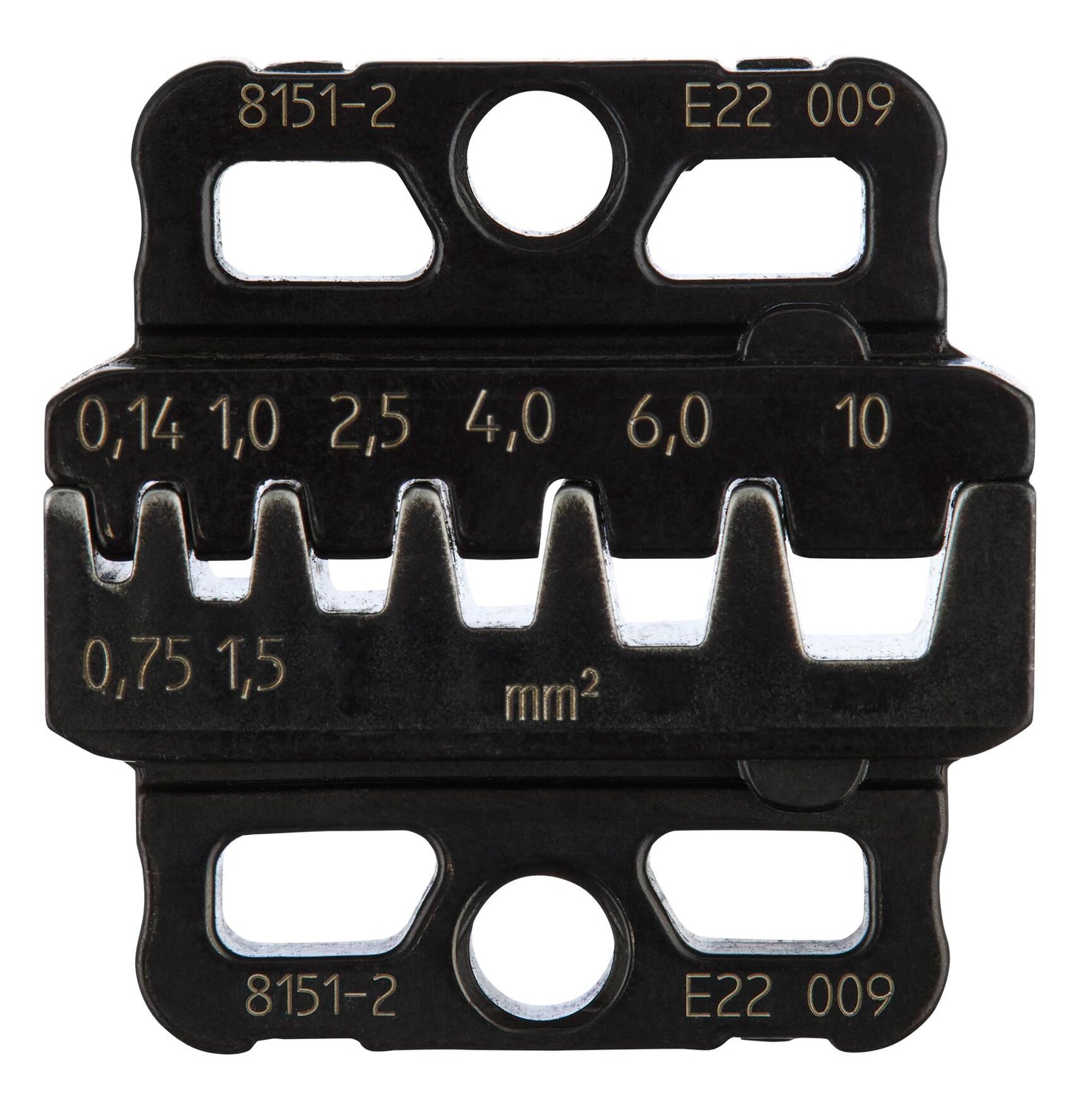 GEDORE 8151-2 - Jeu de matrices de sertissage pour cosses de câbles avec et sans