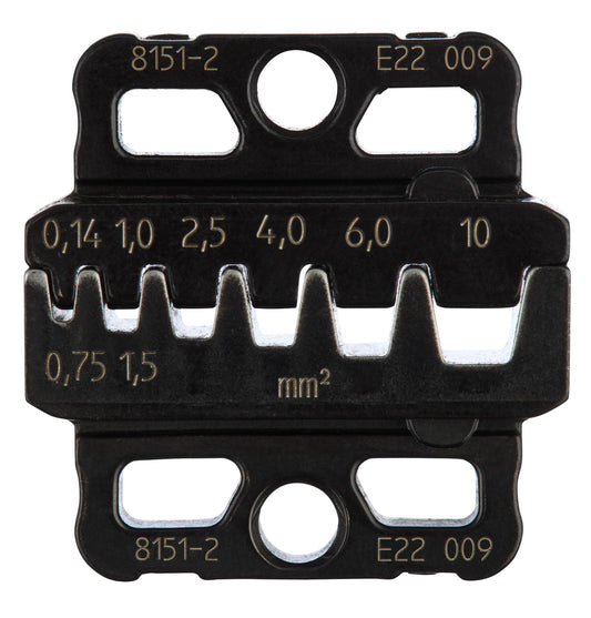 GEDORE 8151-2 - Jeu de matrices de sertissage pour cosses de câbles avec et sans