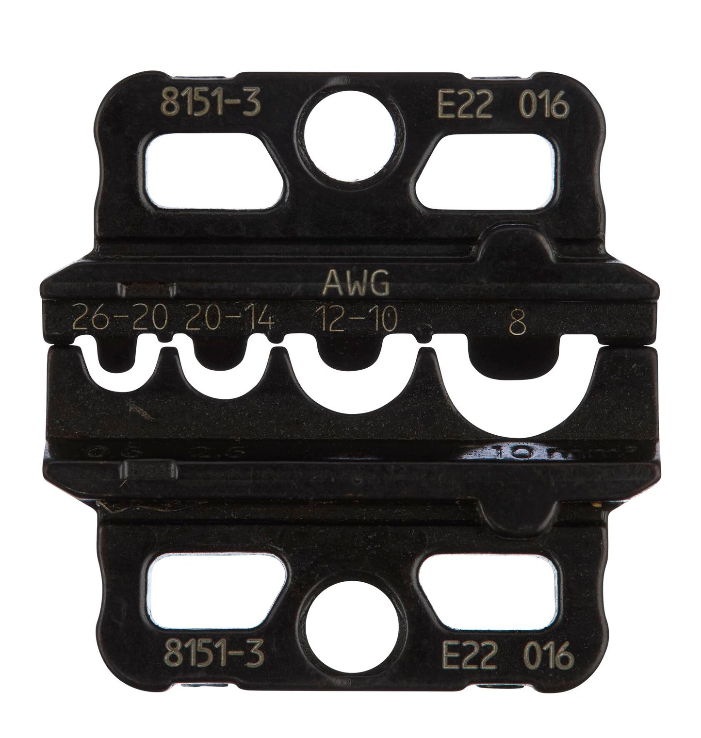GEDORE 8151-3 - Jeu de matrices de sertissage pour connecteur à sertir unisol.