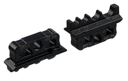 8151-3 - Juego de matrices de engarce f. unisol. Conector de engarce: Dos matrices de engarce con muescas escalonadas