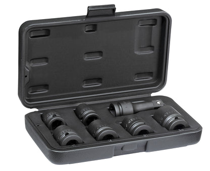 GEDORE K 19-007 - Jeu de douilles à chocs 1/2", de 10 à 24 mm