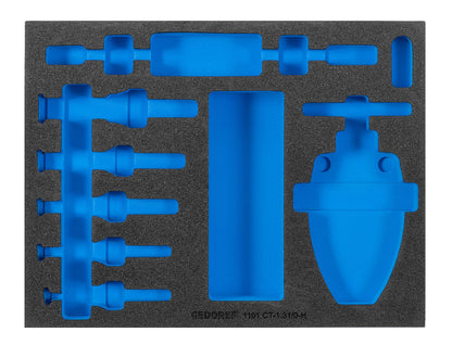 EI-1101 CT-1.31/0-H - Comprobar módulo de herramientas vacío: Espuma modular de recorte con siluetas