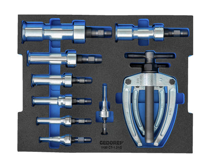 GEDORE 1100-1.31/2 - Surtido de extractores de rodamientos, en maleta L-BOXX 136 (3461777)