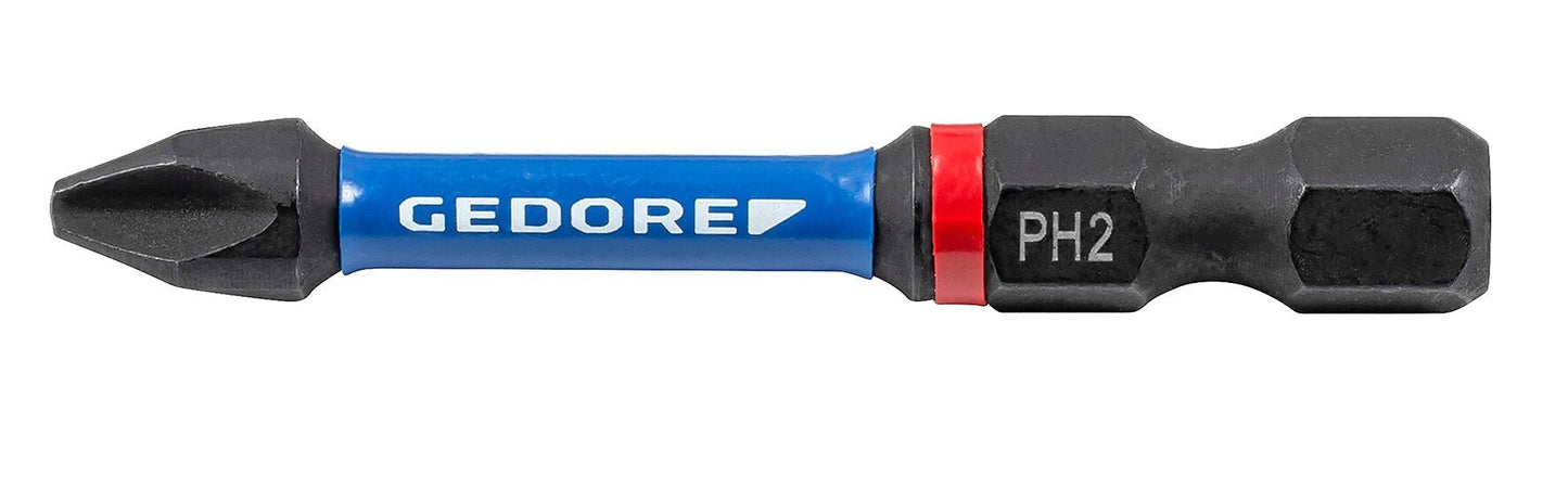 GEDORE 666 TR - Puntas de torsión de 1/4" en diversos perfiles y longitudes, 2 piezas