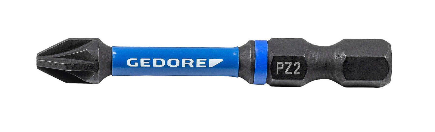GEDORE 666 TR - Puntas de torsión de 1/4" en diversos perfiles y longitudes, 2 piezas