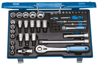 19 V20U-10 - Jeu de douilles hexagonales 1/4" + 1/2" (6157490)