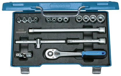 GEDORE 30 GMU-3 - Jeu de douilles hexagonales 3/8"