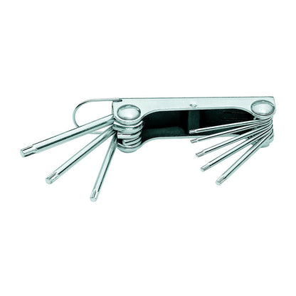 Juego de 8 llaves Torx TX GEDORE T9-T40 en petaca con clip metálico