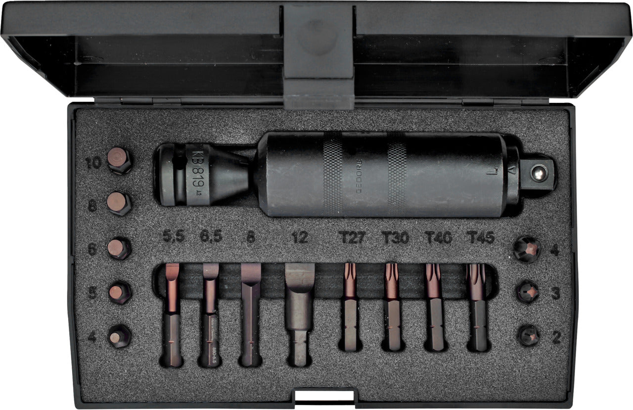 GEDORE K 1900-018 - Jeu de tournevis à percussion