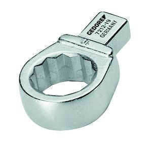 Cabeza intercambiable de perfil poligonal Gedore 7212 con alojamiento 9x12 en acero cromado mate
