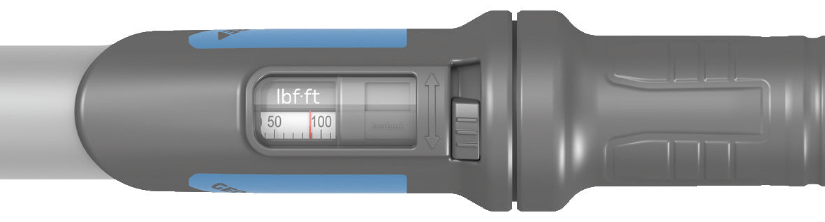 Detalle de la escala accesoria en lbf·ft de la Dremaster K DMK 200