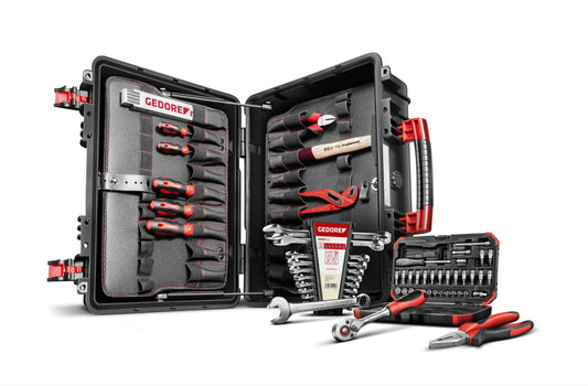 GEDORE red R21652057 - Mallette à outils AZUBI L avec assortiment de 57 outils