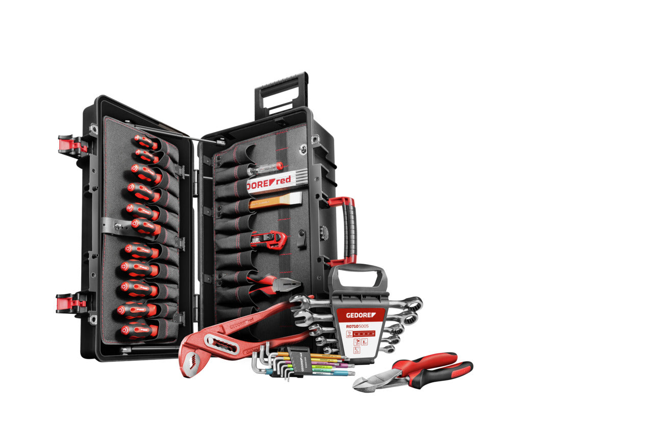 GEDORE red R21902124 - Chariot à outils MASTER XXL avec assortiment de 124 outils