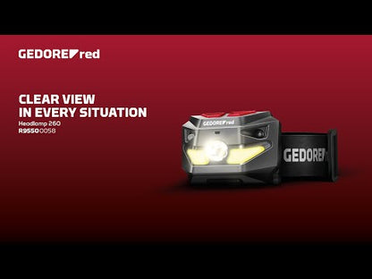 GEDORE red R95500058 - Lampe frontale 260 lumens
