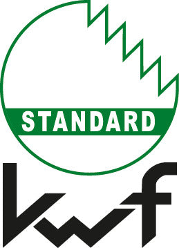 Sello de certificación forestal KWF Standard, hacha Ochsenkopf GOLD