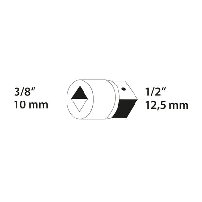 GEDORE 3019 - Pieza Ampliadora 3/8" a 1/2" (6236010)