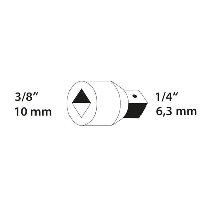 GEDORE 3020 - Pieza Reductora 3/8" a 1/4" (6236280)