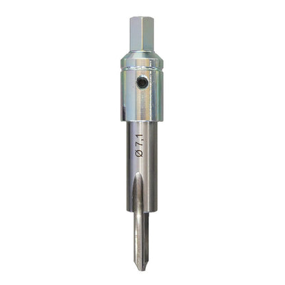 KL-1383-2231 - Broca perforadora Ø7,1 para M8x1: Broca escalonada con vástago cuadrado y marca Ø7,1 grabada