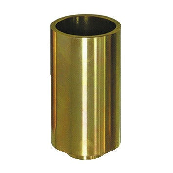 KL-0039-1752 - Manguito de presión/soporte largo Ø52/Ø44: Manguito cilíndrico metálico hueco de color dorado