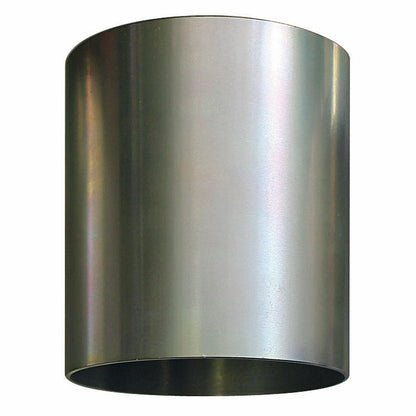 KL-0610-1341 - Manguito de presión/soporte Ø70: Manguito cilíndrico metálico hueco de superficie pulida y brillante