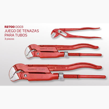 GEDORE red R27000003 - Jeu de 3 pinces à tuyau