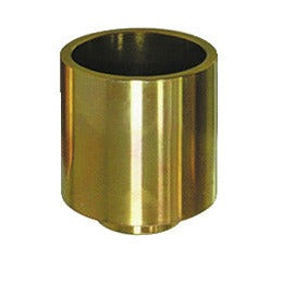 KL-0039-1652 - Manguito de presión/soporte corto Ø52/Ø44: Manguito cilíndrico metálico dorado hueco visto en perspectiva