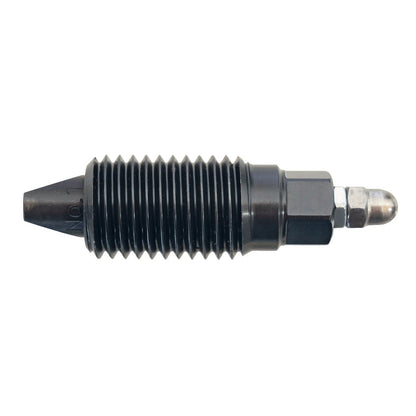 KL-0104-2121 A - Tornillo de presión con cuña No. 1: Tornillo roscado negro con punta cónica y extremo redondeado metálico