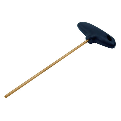 GED0251050S - Llave allen con mango en T 4mm: Llave hexagonal con mango en T y vástago dorado alargado