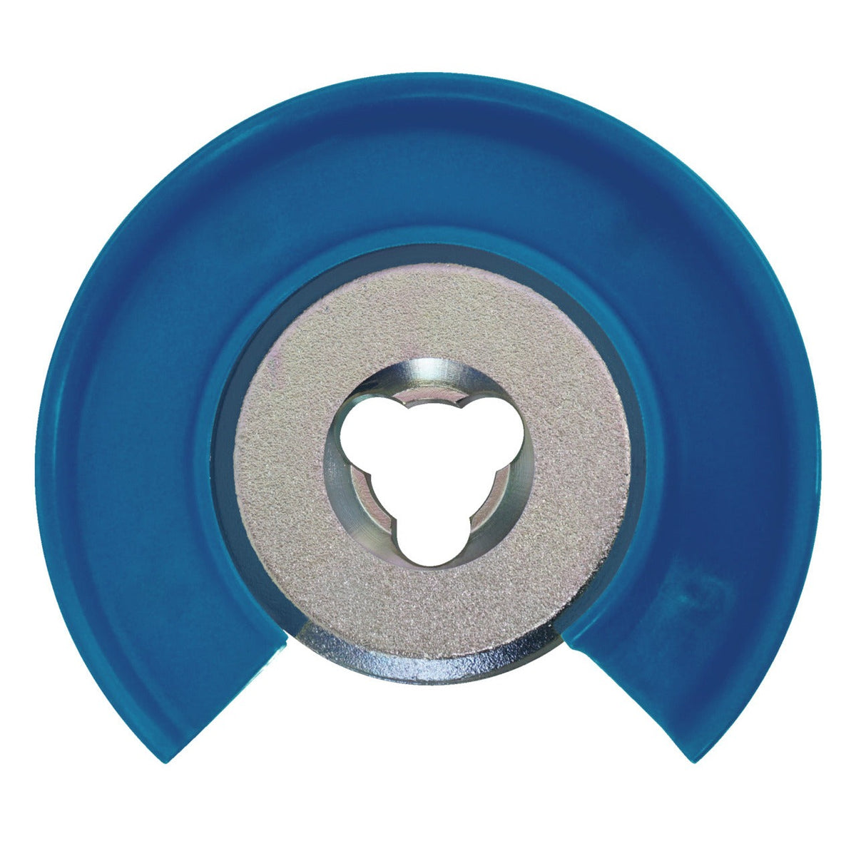 KL-0033-1101 - Placa de presión con cerradura. e incrustación protectora: Disco circular azul