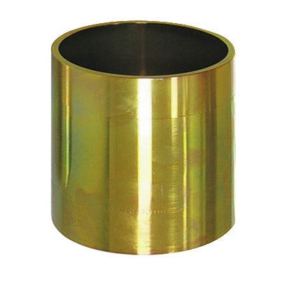 KL-0039-1790 - Manguito de presión/soporte largo Ø90/Ø82: Manguito cilíndrico metálico hueco de acabado dorado