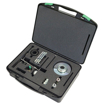 KL-0500-81 KA - Kit de actualización para doble embrague, Grupo VAG: Maletín negro abierto con herramientas