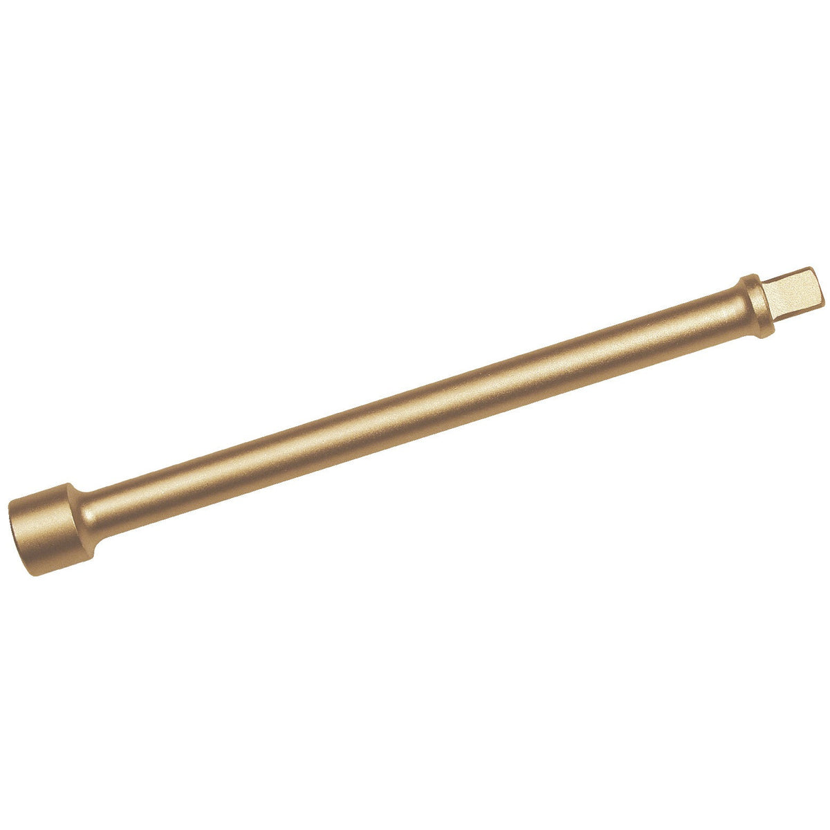 Alargadera 1/2" 250 mm ATEX: Barra alargadora recta de cuadradillo, color dorado, con cuadradillo macho y hembra