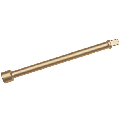 Alargadera 1/2" 250 mm ATEX: Barra alargadora recta de cuadradillo, color dorado, con cuadradillo macho y hembra