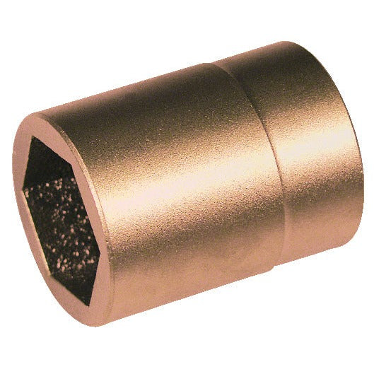 GED0350614C - Vaso de 1/4" hexágonal 6 mm ATEX: Vaso hexagonal metálico de color cobre, boca hexagonal visible