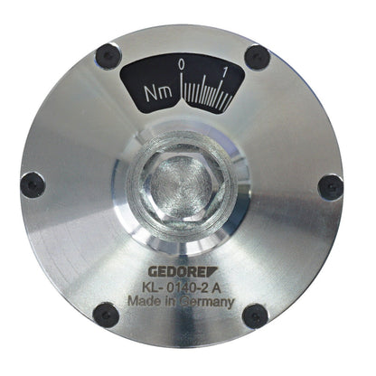 KL-0140-2 A - Medidor de fricción, 0,3 - 6Nm: Escala circular en Nm con hexágono central y remaches