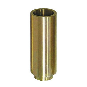 KL-0039-1740 - Manguito de presión/soporte largo Ø40/Ø32: Manguito cilíndrico metálico dorado con reborde en la base