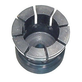 KL-0042-9031 - Tamaño de la pinza. 3, Ø 44-48 mm: Pinza cilíndrica metálica con ranuras longitudinales y base circular
