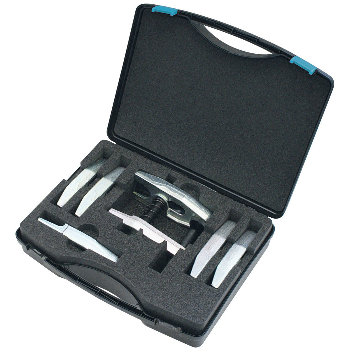 KL-0165-3 KA - Juego de extractores de rótulas (con 6 horquillas): Maletín abierto con extractor