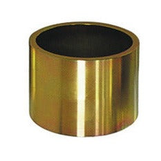 KL-0039-1682 - Manguito de presión/soporte corto Ø82/Ø74: Manguito cilíndrico metálico dorado hueco