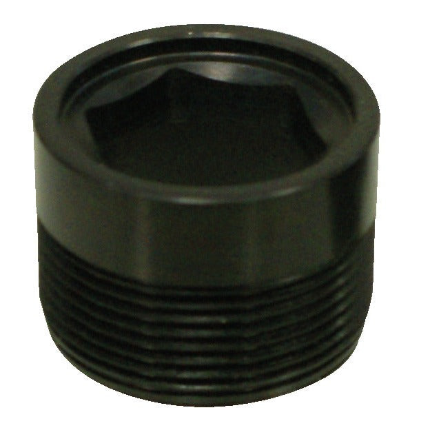 KL-0580-2201 - Manga roscada: Cilindro roscado negro con hueco hexagonal interior