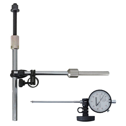 KL-0500-606 - Soporte de medición con indicador de cuadrante: Soporte magnético articulado con reloj comparador desmontado