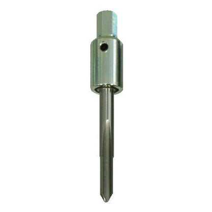 KL-0132-5503 - Toque M8x1: Punta metálica con cuadradillo hexagonal y orificio pasador transversal